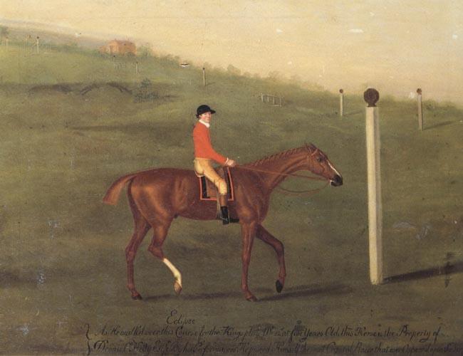  'Eclipse' with Jockey up walking the Course for the King's Plate 1776
